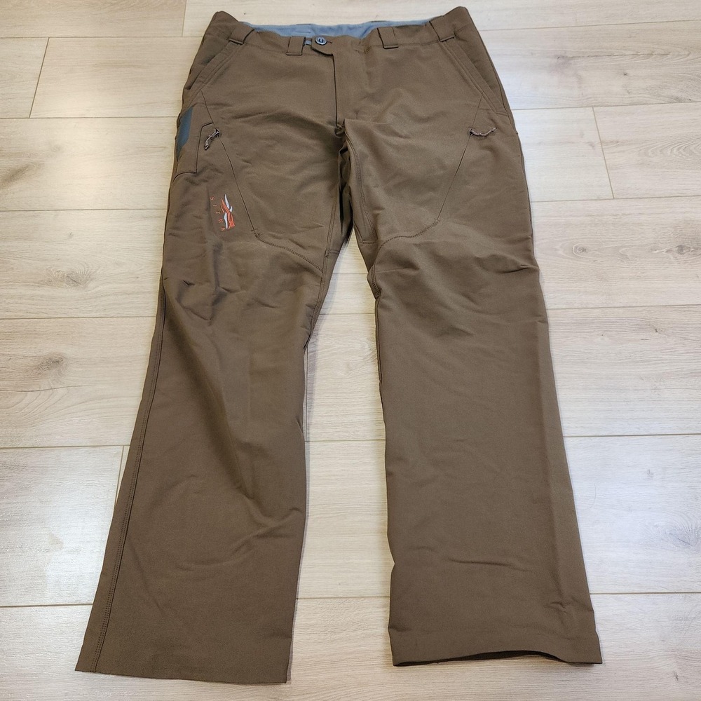 Sitka Gear Grinder Pants Mens 38x32 Brown Microfiber Stretch Hunting Outdoor